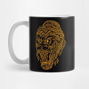 angry gorilla tattoo Mug